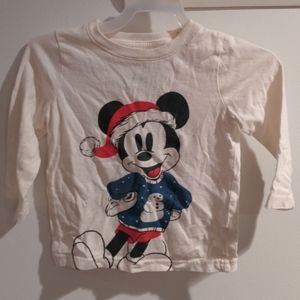 Cute Mickey wearing snowman/santa